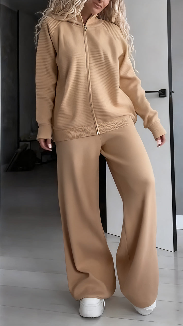 Women Solid Color Loose Casual Suit - Seldom Seen Styles