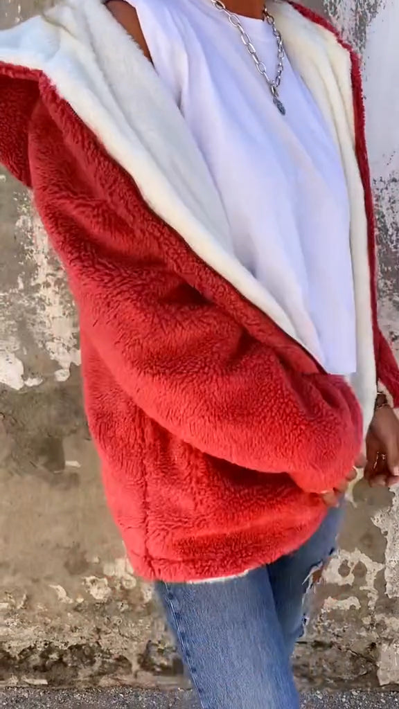 Women Plush Casual Jacket - Seldom Seen Styles