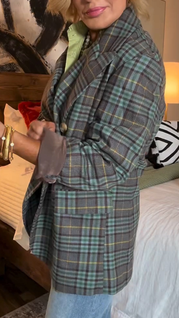 Womens Casual Blazer Jacket Long Sleeve Open Front Work Office Blazer Lapel Button Jacket - Seldom Seen Styles