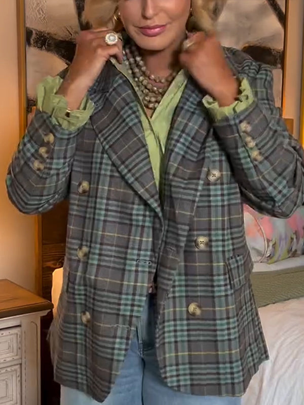 Womens Casual Blazer Jacket Long Sleeve Open Front Work Office Blazer Lapel Button Jacket - Seldom Seen Styles