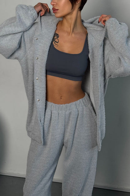 Women's Winter Button Down Cardigan Sweaters Neck Lantern Long Sleeve Chunky Knit Jacket Trendy Outerwear