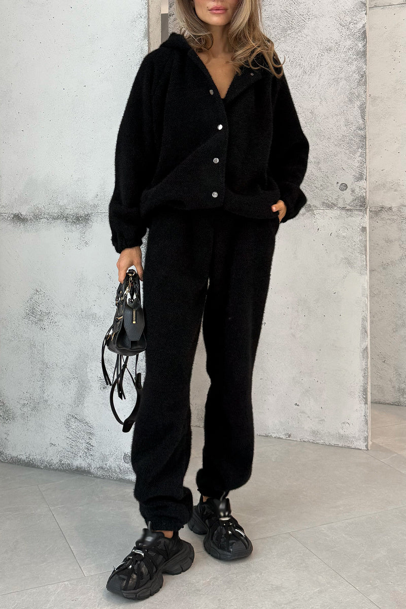 Women's Winter Button Down Cardigan Sweaters Neck Lantern Long Sleeve Chunky Knit Jacket Trendy Outerwear - Seldom Seen Styles