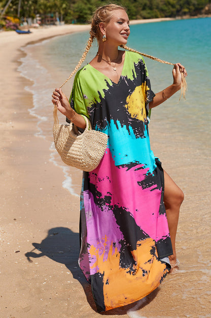 Tropical Pattern Kimono Blouse ( 29 Colors )