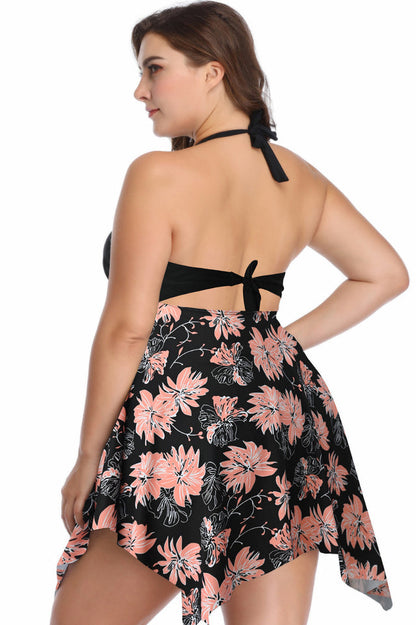 (2XL-6XL) Plus Size Tankini Swimsuit