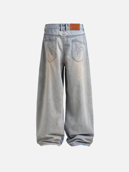 Baggy  Wrinkle Jeans
