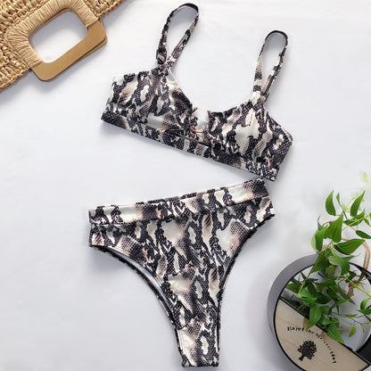 Snake print bikini