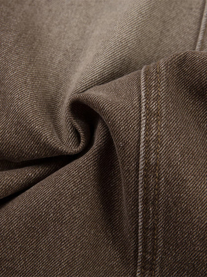 Vintage Washed Workwear Barrel Jeans