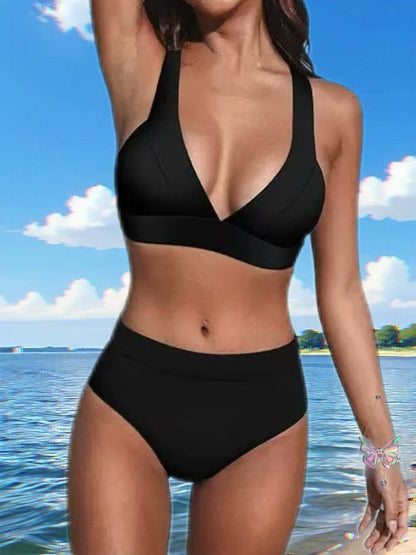 womens black bikini