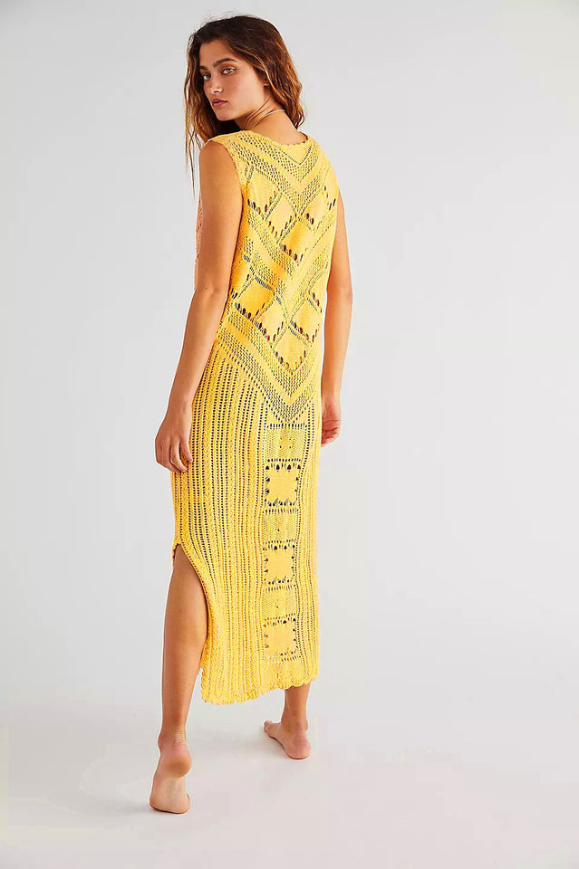 Pool Party Crochet Midi Cover Up - Seldom Seen Styles