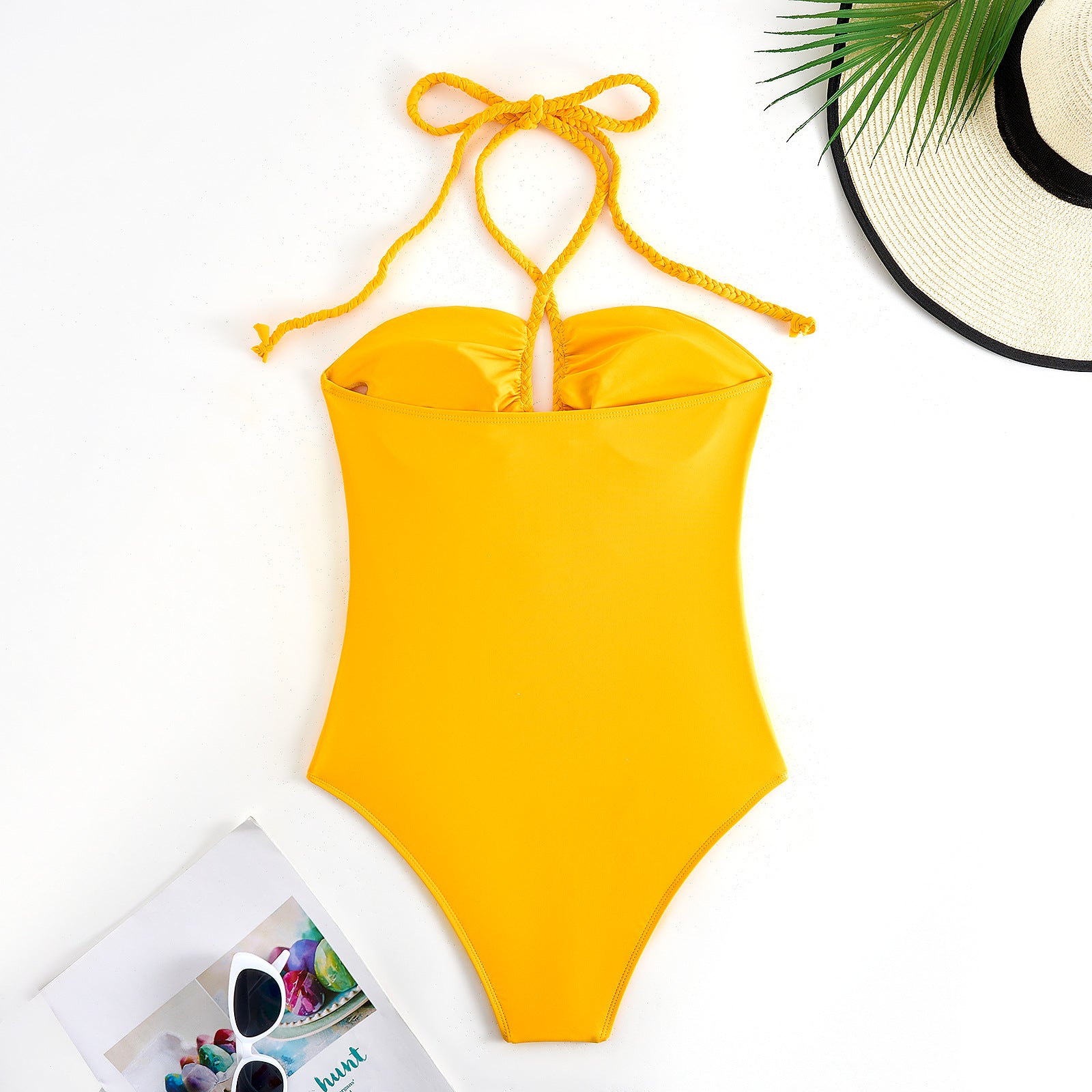 2025 New Solid Color Fashion Swimsuit Women Sexy Swimwear One-Piece Two-Piece Set - Seldom Seen Styles