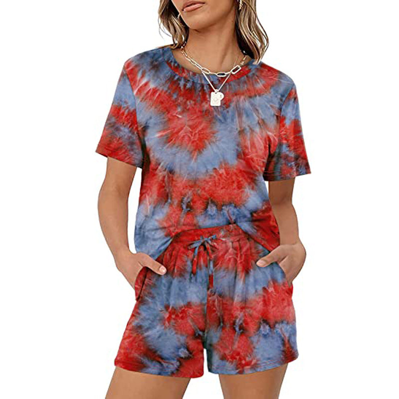 2025Summer New Women's Two-Piece Set Solid Color Short Sleeve T Casual T-shirt and Shorts Set for Women - Seldom Seen Styles