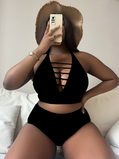 black high waisted bikini
