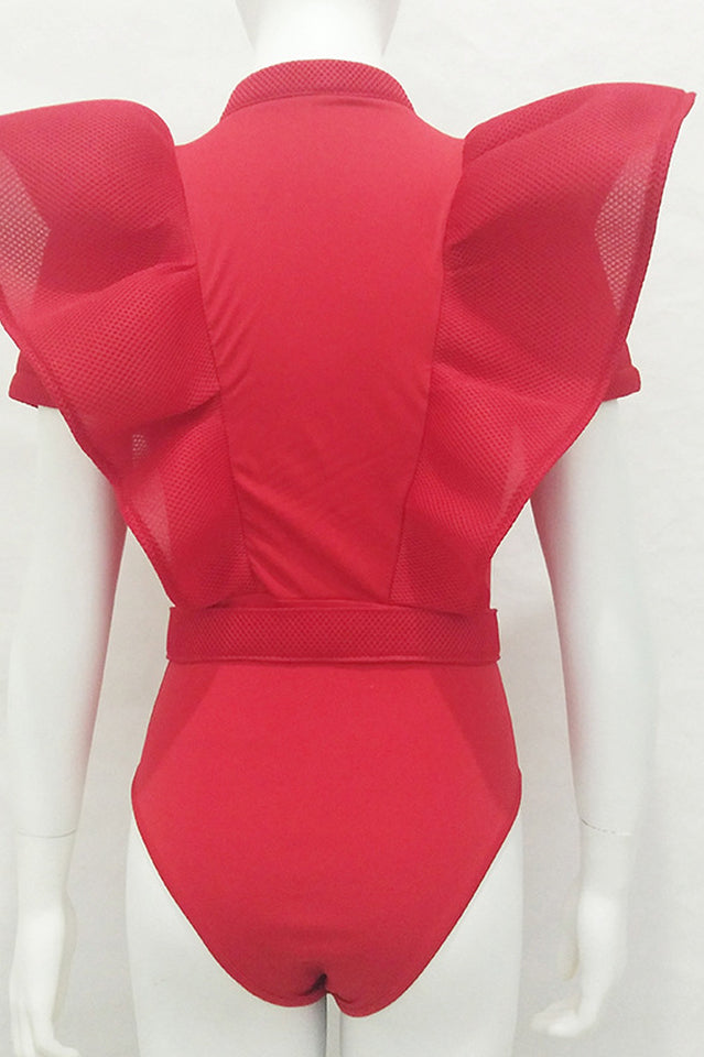 Goth Sissy Party Ruffle Bodysuit - Seldom Seen Styles