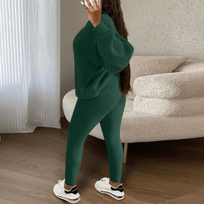 Casual Knitting Suit Trousers  Women's Clothing  Suit  Fashion