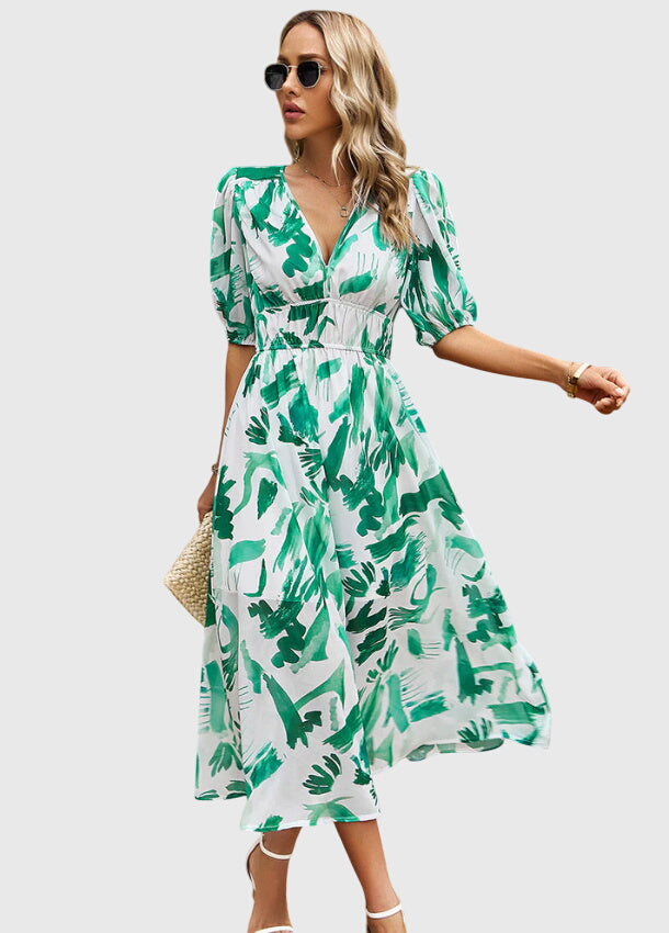 Merlin | Flattering Floral Midi Dress - Seldom Seen Styles