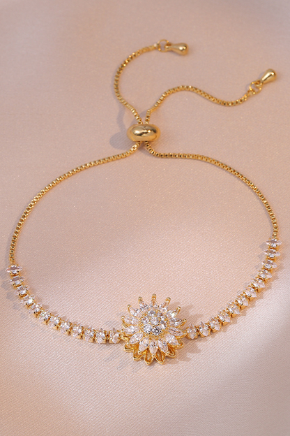 Women's Sunflower Diamond Bracelet