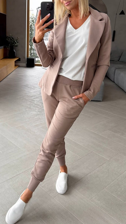 Women's Lapel Casual Suit