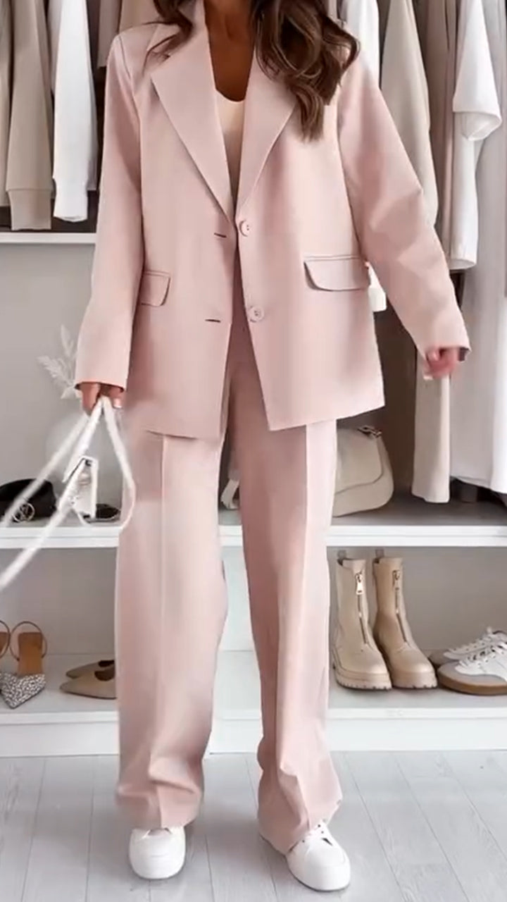 Ladies Lapel Casual Commuter Suit - Seldom Seen Styles