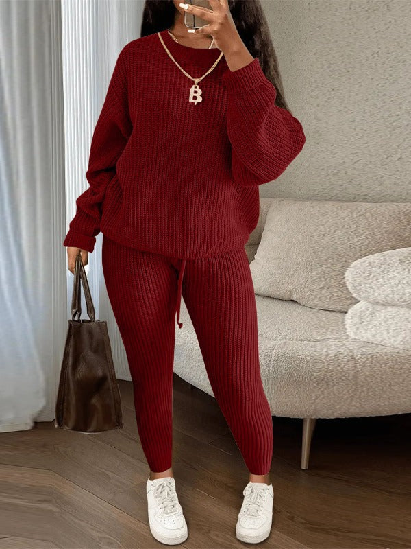 Casual Knitting Suit Trousers  Women's Clothing  Suit  Fashion