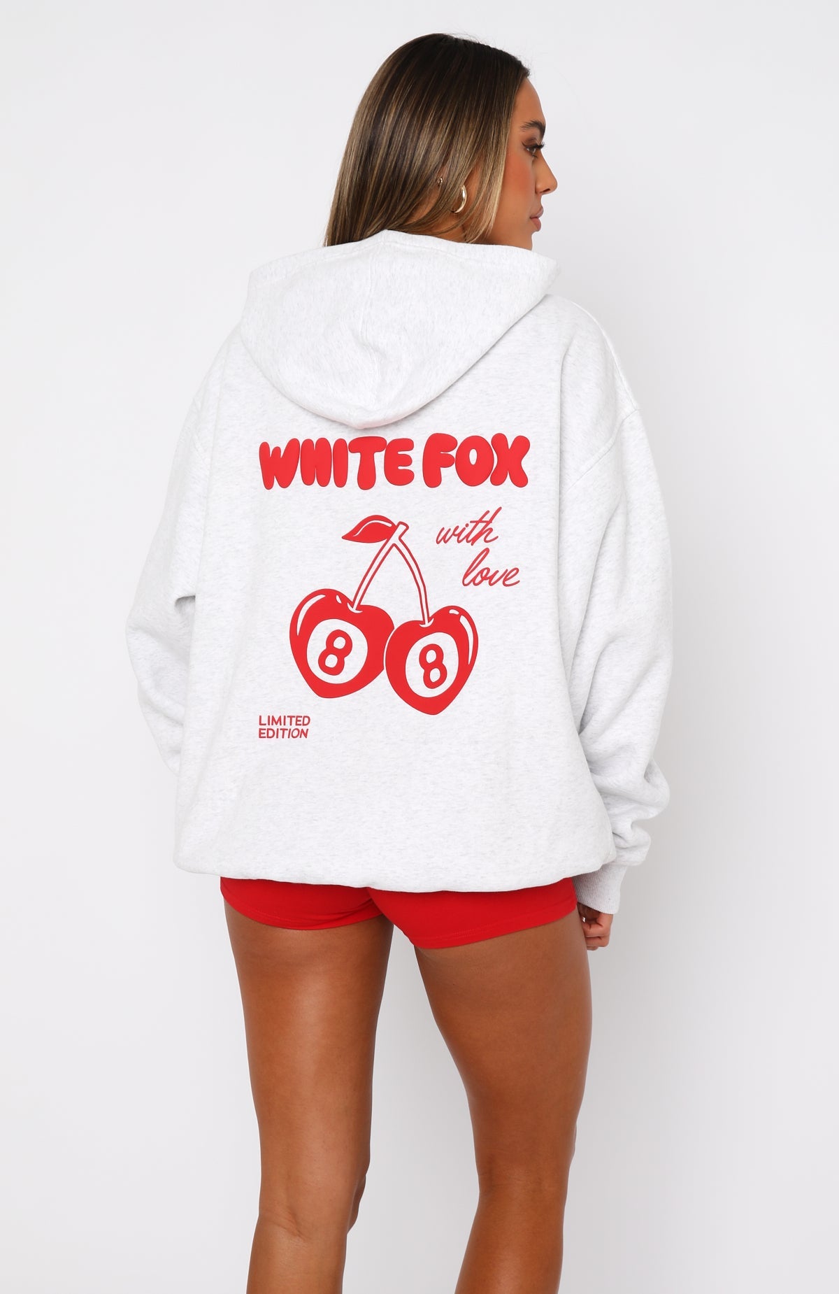 With Love In The Moment Oversized Hoodie Grey Marle - Seldom Seen Styles