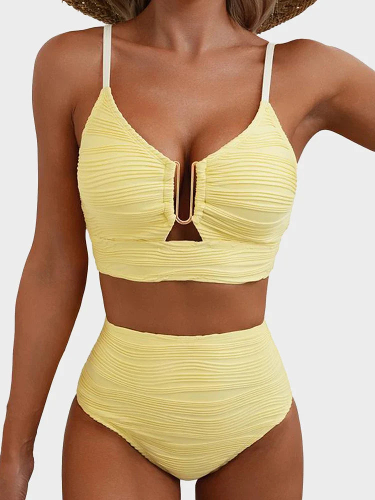2 Piece Bikini Set U-Wire Cutout Swimsuit - Seldom Seen Styles