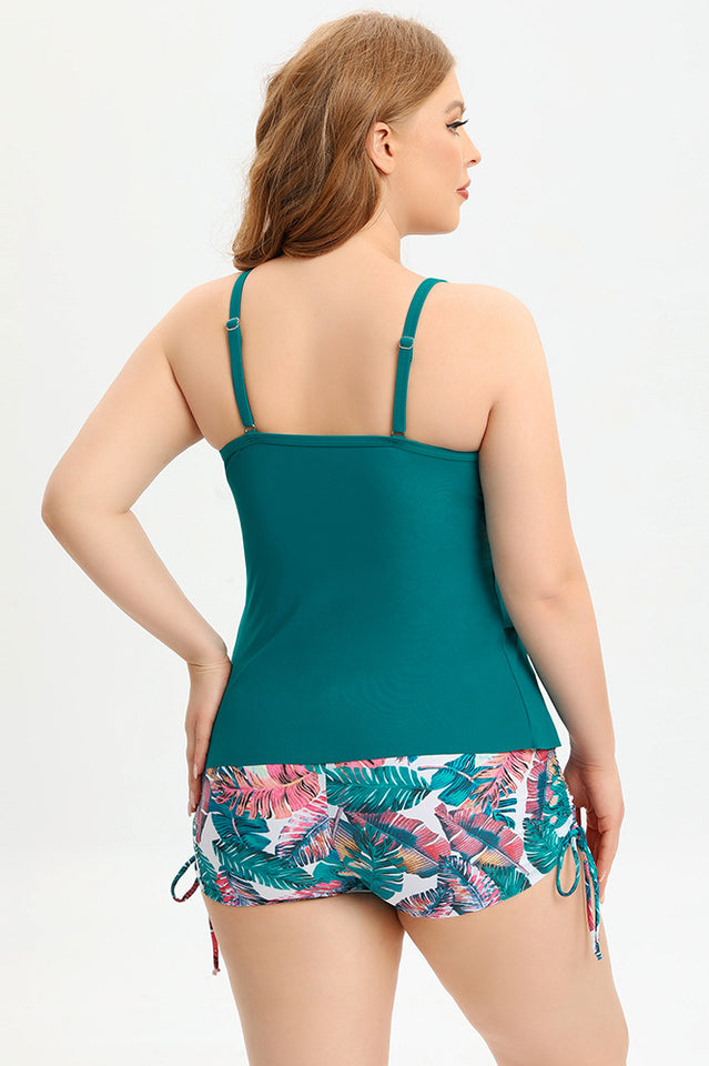 (L-5XL) Plus Size Tankini Swimsuit - Seldom Seen Styles