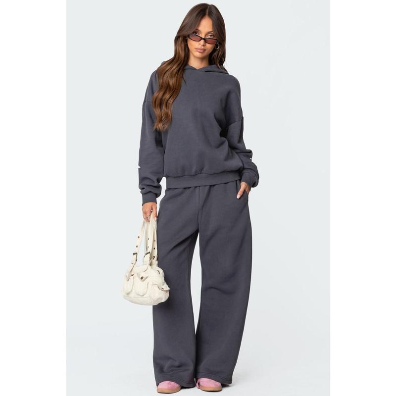 XiaRan Bow Detail Sweatpants Casual Suit