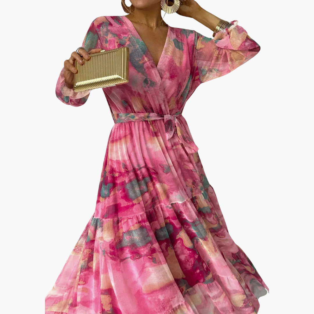 Long-Sleeve Summer Dress - Women's Fashion for Sunny Days - Seldom Seen Styles