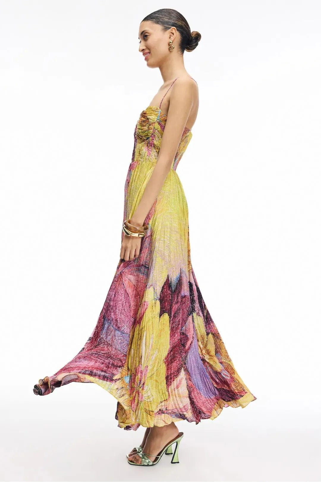 Kiara Multicolored Ikat Print Maxi Dress - Seldom Seen Styles