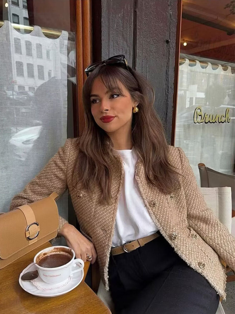 Cozy Luxe City Tweed Jacket - Seldom Seen Styles