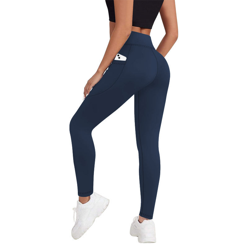Women's High-Waisted Core Shaping and Hip Lifting Side Pocket Training Super Shaping Leggings - Seldom Seen Styles