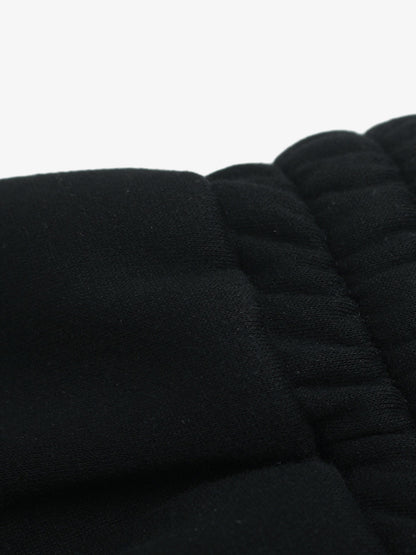 Retro Graphic Fleece-Lined Baggy Sweatpants