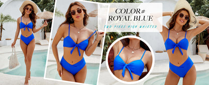 Women's High Waisted Bikini Sets Two Piece Swimsuit Sexy Bathing Suits - Seldom Seen Styles