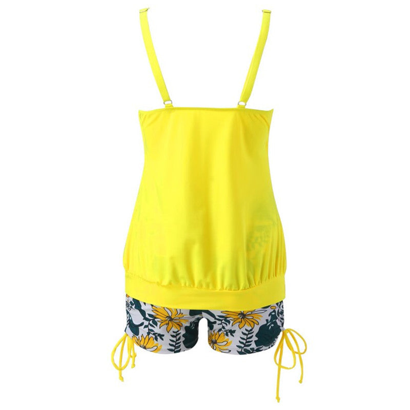 Swimsuit with Underwire Bra Support Tankini Swimsuits For Women 2 Piece Bathing Suits Tops With Boyshorts Loose Fit Swimwear