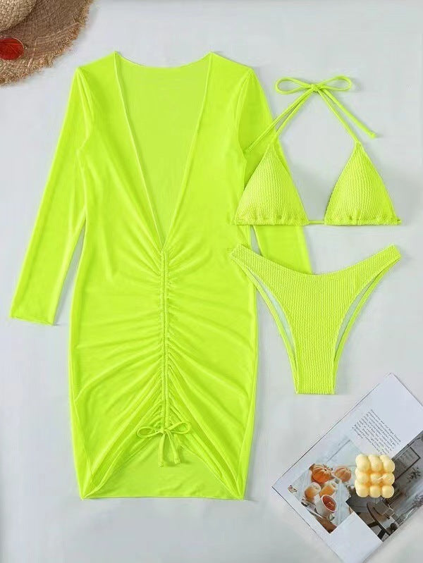 three piece bikini set bikini dresses drawstring bikini  Women's  New Style bikini - Seldom Seen Styles