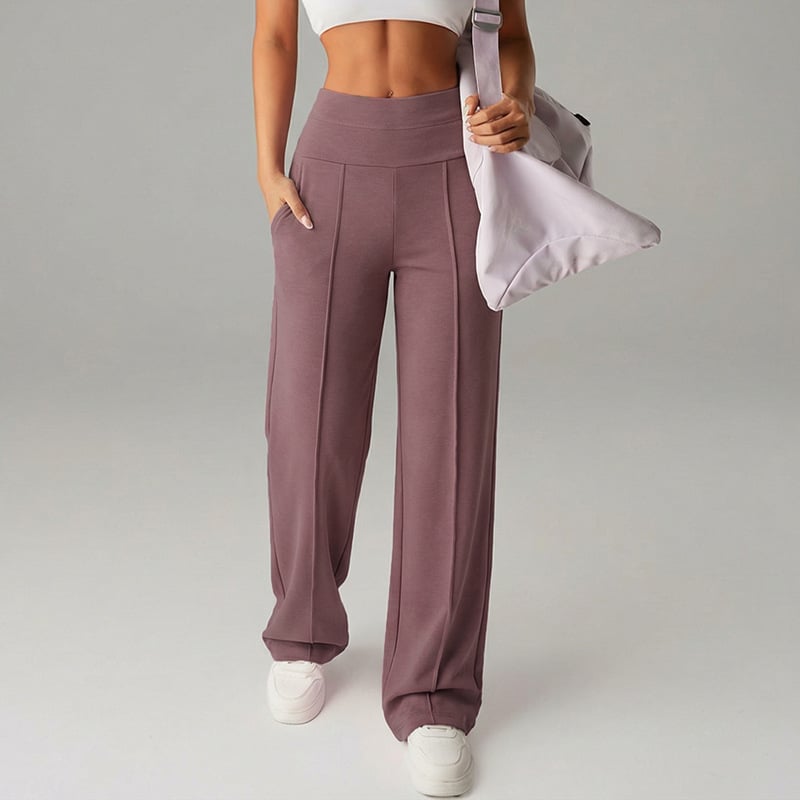 Loose, simple flat-bottom pants, suitable for women