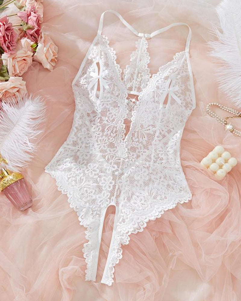 Women's Sexy Lace Bodysuit Pajamas - Seldom Seen Styles