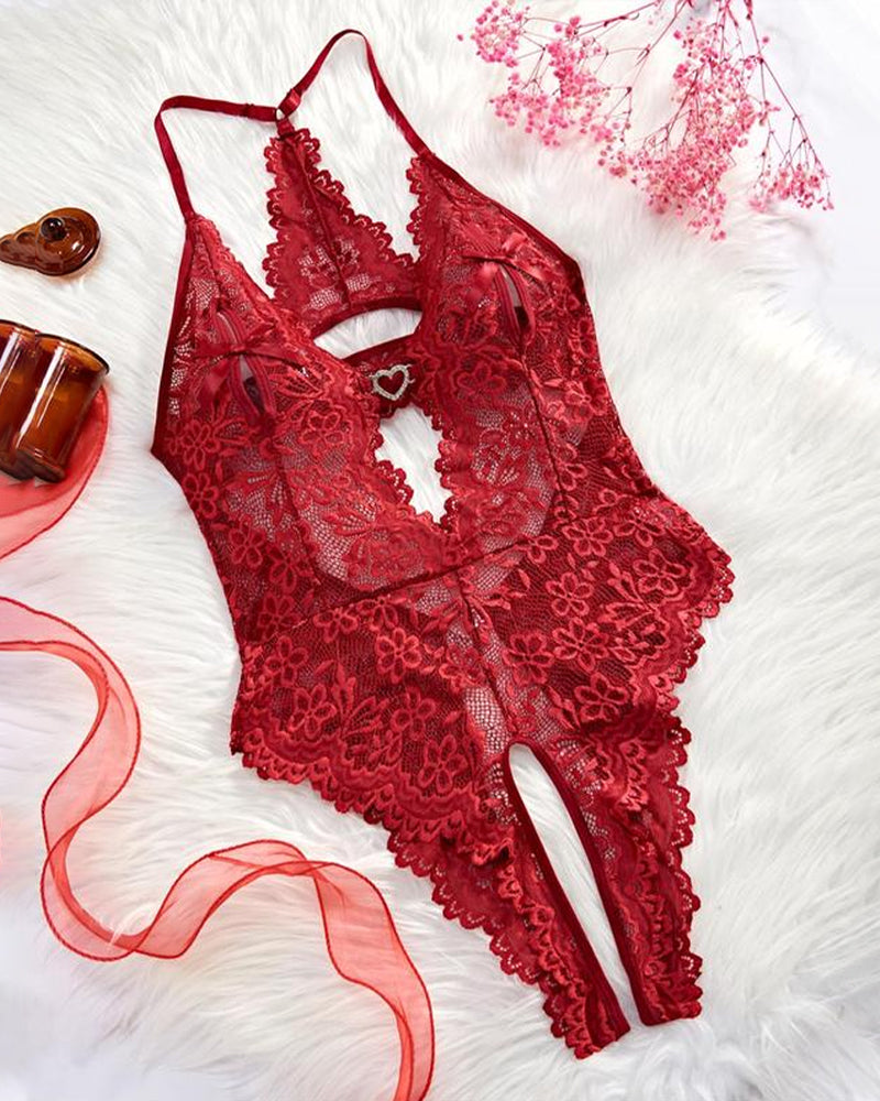 Women's Sexy Lace Bodysuit Pajamas - Seldom Seen Styles