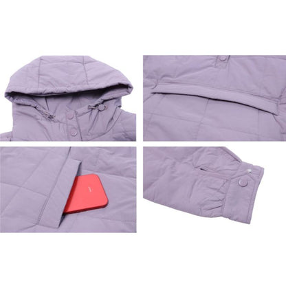 Womens Oversized Hooded Puffer Jacket Lightweight Pullover Hoodies Quilted Dolman Long Sleeve Warm Winter Coat