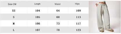Damen-Jogginghose mit Fleecefutter, warm, für den Winter, weite Jogginghose, Baggy-Freizeithose mit Taschen 