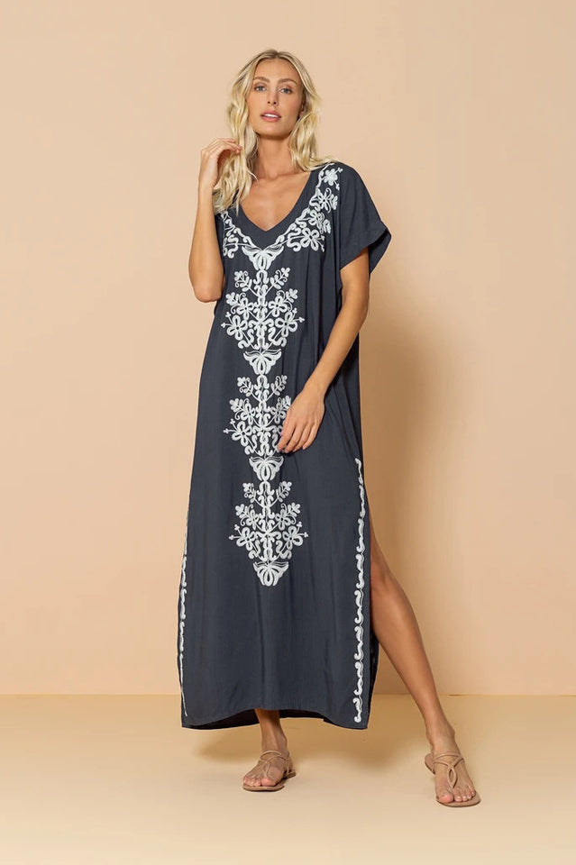 Boho Print Slit Dress | Dress In Beauty