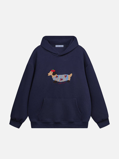 Cartoon Dachshund Hoodie