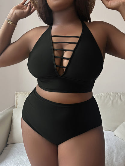 black high waisted bikini
