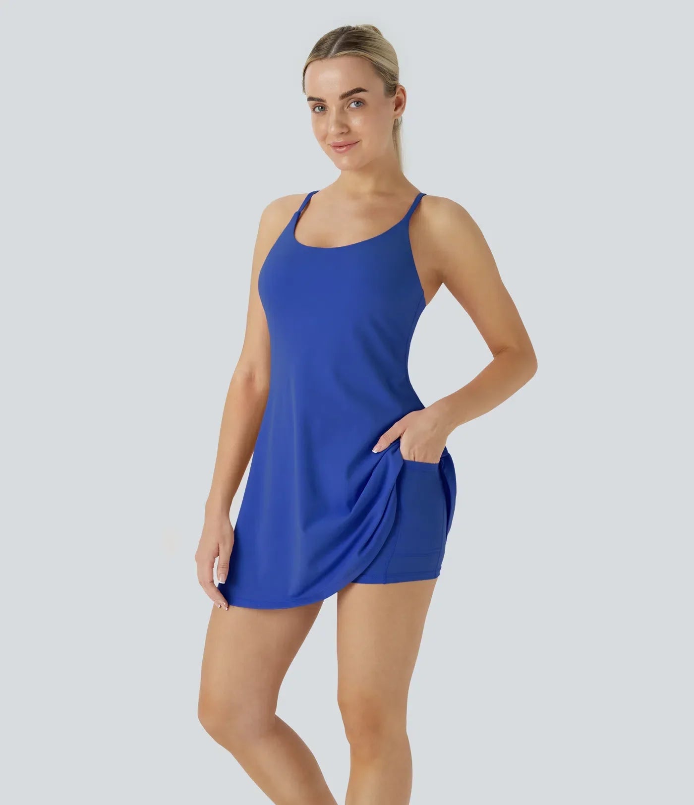 FlexVeil™ Strappy Built-In Active Dress