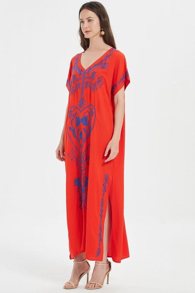 Boho Print Slit Dress - Seldom Seen Styles