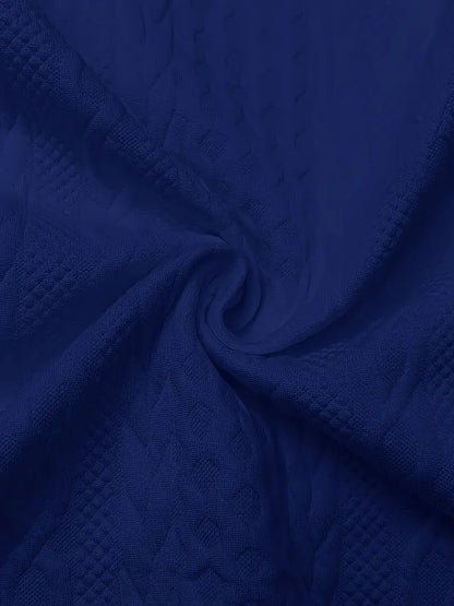 Elvarine | Textured Zip-Up Bomber Jacket