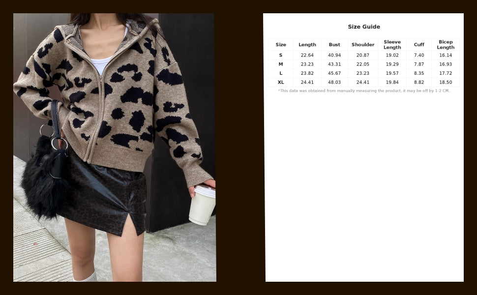 Women's Zip Up Hooded Cardigan Sweater Knitted Drop Shoulder Fall Hoodies Outerwear - Seldom Seen Styles