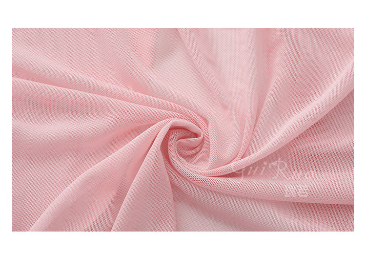 Womens Sexy 3 Piece Fuzzy Lingerie Set Transparent Tulle Nightshirt With Robe and G-String