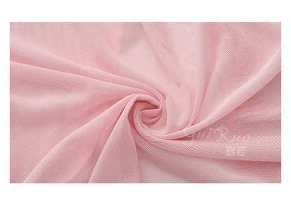 Womens Sexy 3 Piece Fuzzy Lingerie Set Transparent Tulle Nightshirt With Robe and G-String