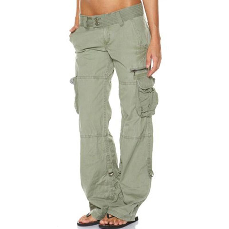 low rise khaki cargo pants - Seldom Seen Styles